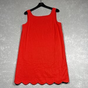 Kate Spade New York Dress Womens Size Small Red Scalloped Mini Shift Dress